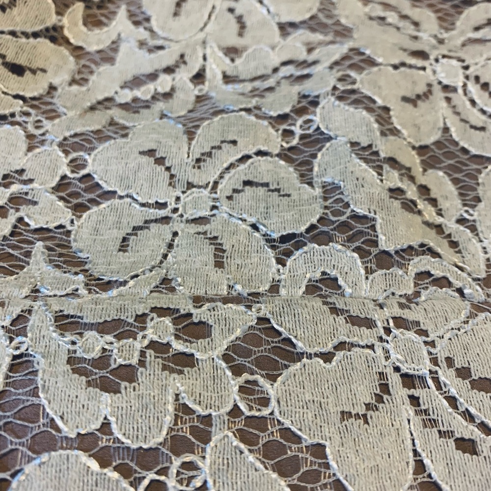 BCBG MAX AZRIA Ecru Nude Haile Lace Romper - Picture 4 of 4